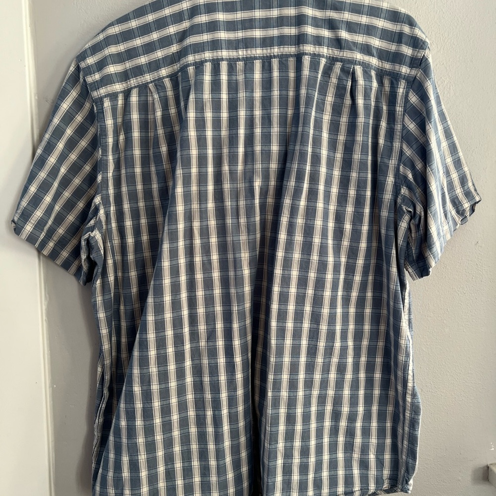 Carhartt Men's Blue Plaid Short Sleeve Loose Fit - Picture 3 of 3